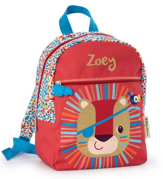 Lilliputiens Rucksack Löwe Jack mit Namen personalisiert