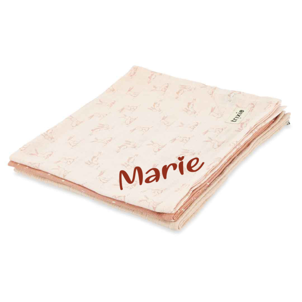 Trixie Muslintücher 3er Set mit Namen personalisiert