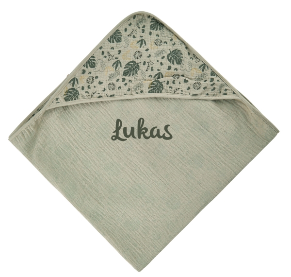 Sterntaler Babydecke mit Kapuze mit Namen bestickt
