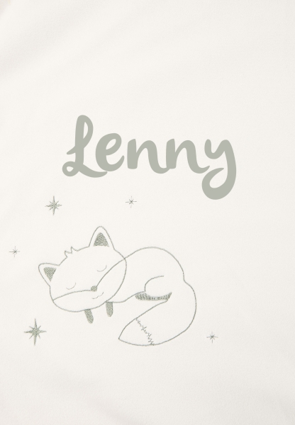 Sterntaler Babydecke mit Namen bestickt