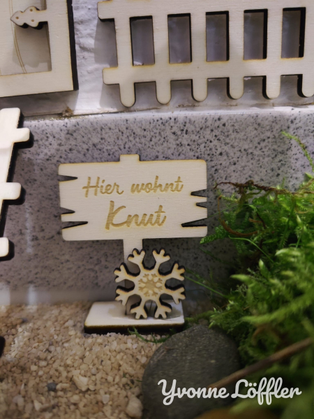 knuddelwichtel Wichteltür mit Namen Komplettpaket